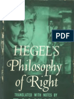 Hegel PR 1965 Philosophy of Right (Knox 1965)