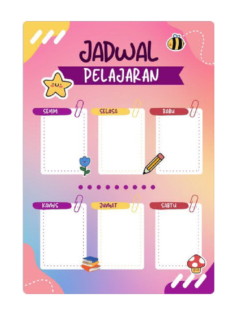 Roster Pelajaran | PDF