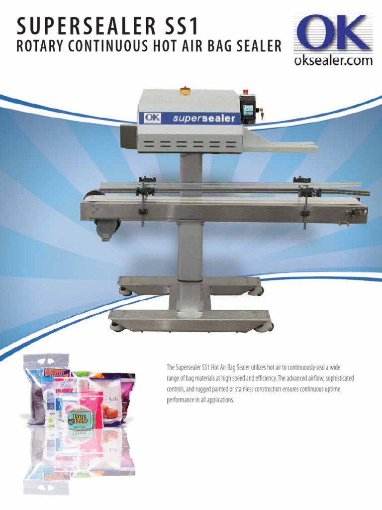 Supersealer SS1 Hot Air Bag Sealer | PDF | Mechanical Engineering
