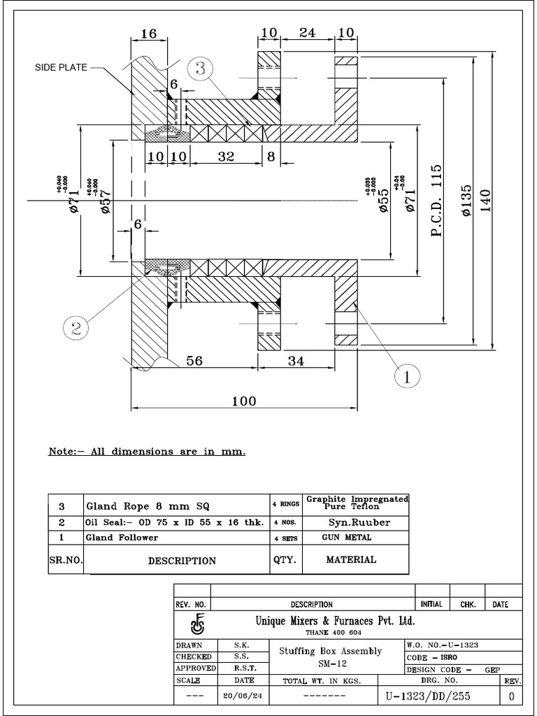 Annexure - F (Stuffing Box Details) | PDF