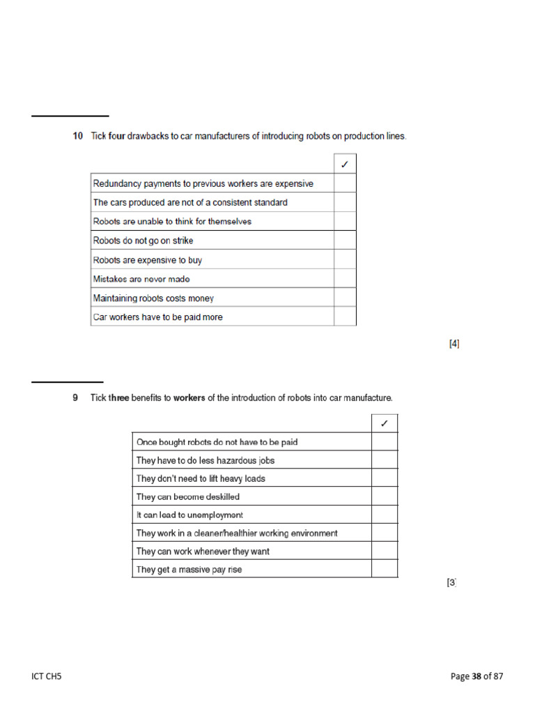 Worksheet Chapter 5 | PDF
