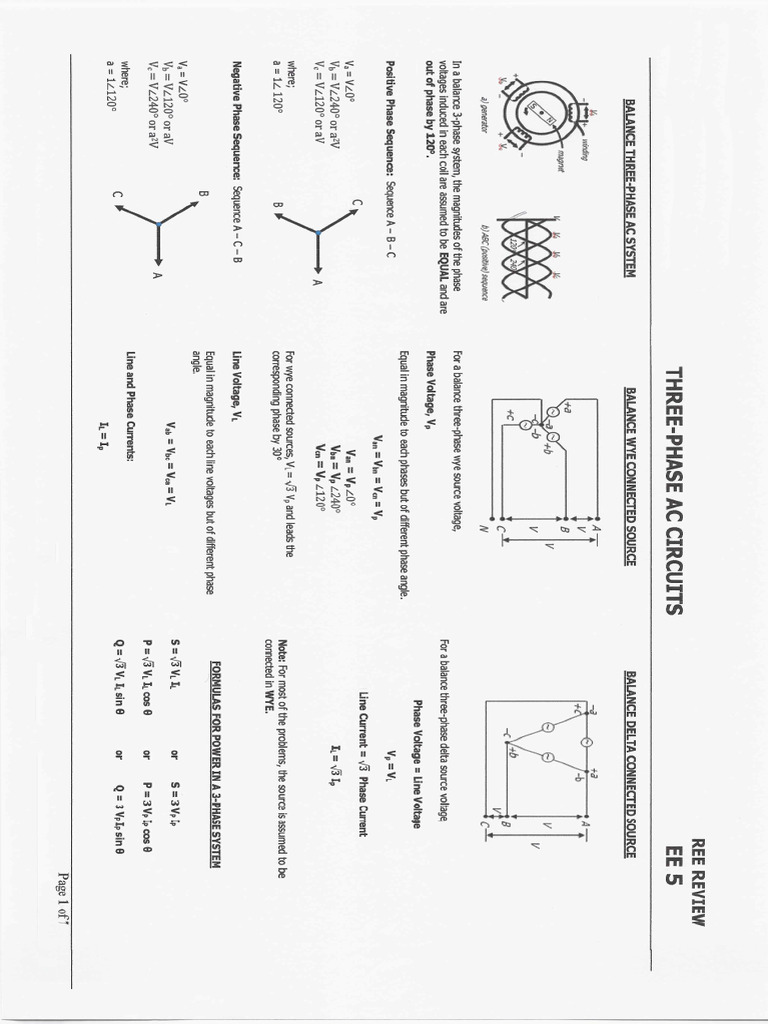Three Phase Ac Circuits | PDF