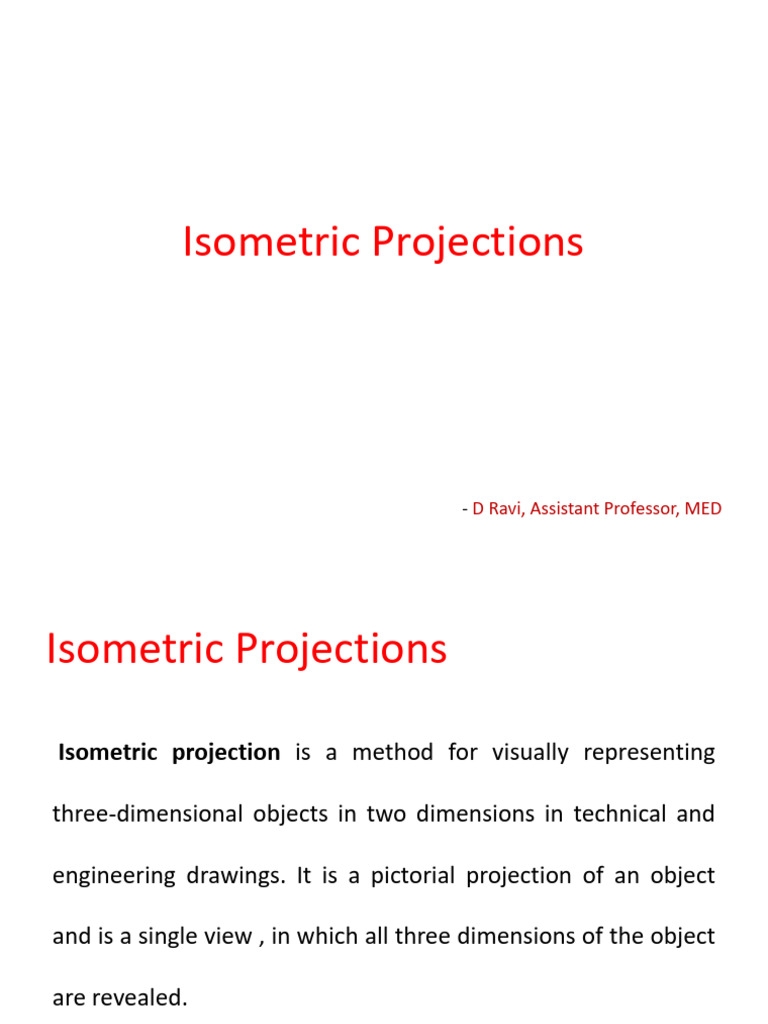Understanding Isometric Projections | PDF
