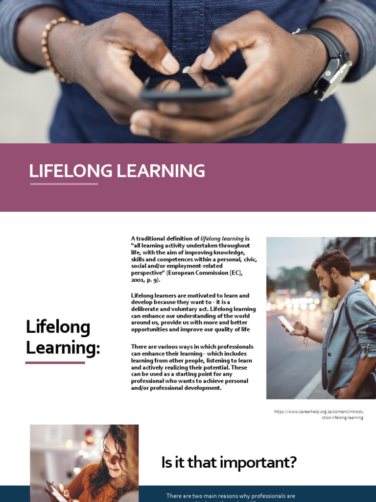 Benefits and Types of Lifelong Learning | PDF | Learning | Lifelong ...