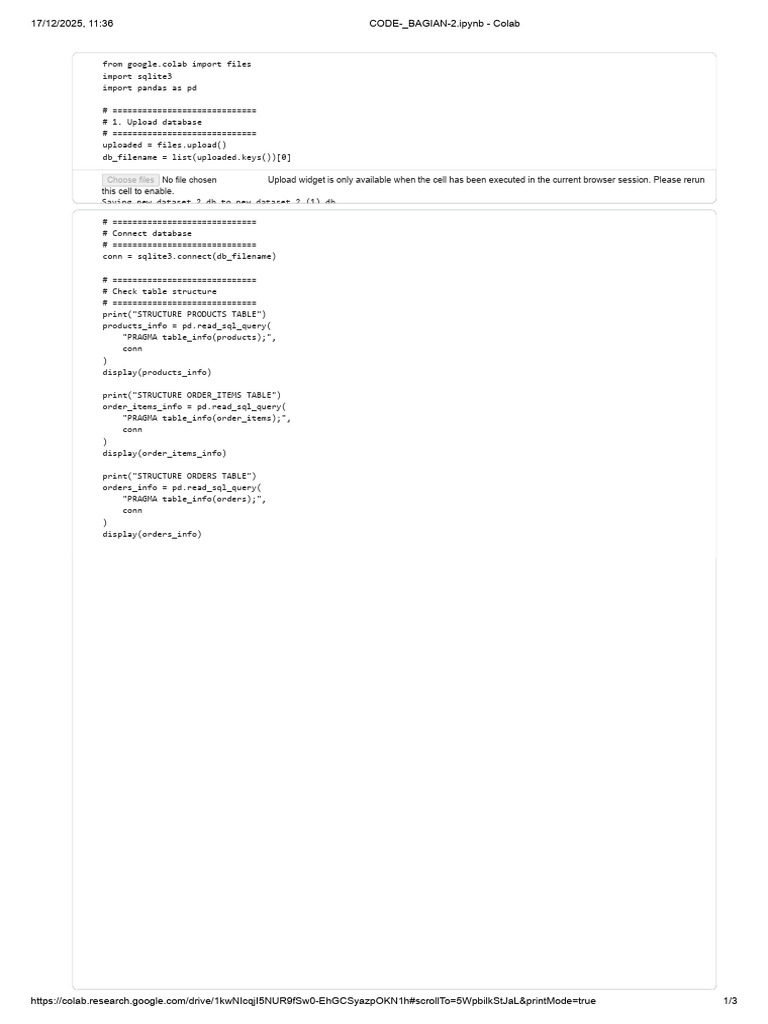 Database Analysis with SQLite and Pandas | PDF | Databases | Data ...
