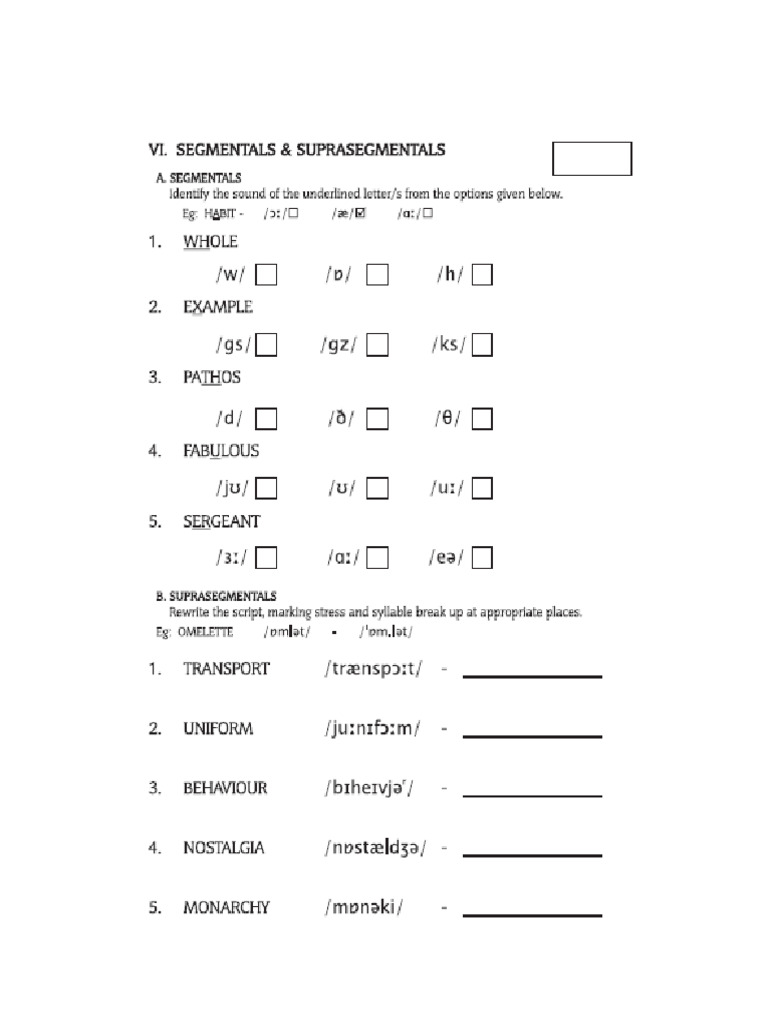 Suprasegmental National Cat4 | PDF
