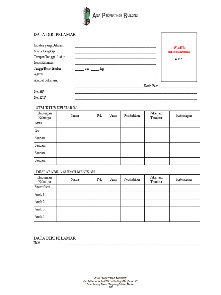 Pre Interview Form | PDF