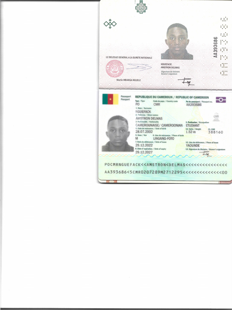 Passeport Nguefack | PDF