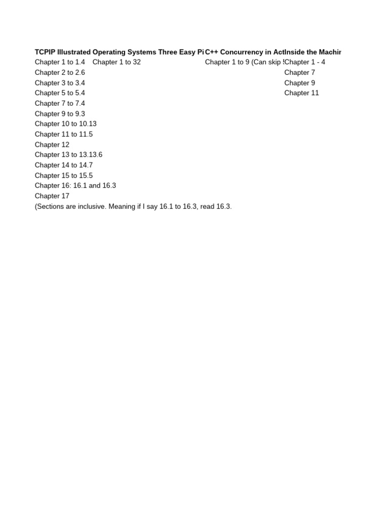 C++ Concurrency and TCP/IP Overview | PDF