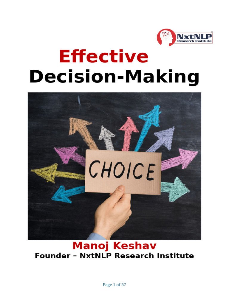 Mastering Effective Decision-Making | PDF | Decision Making | Pareto ...