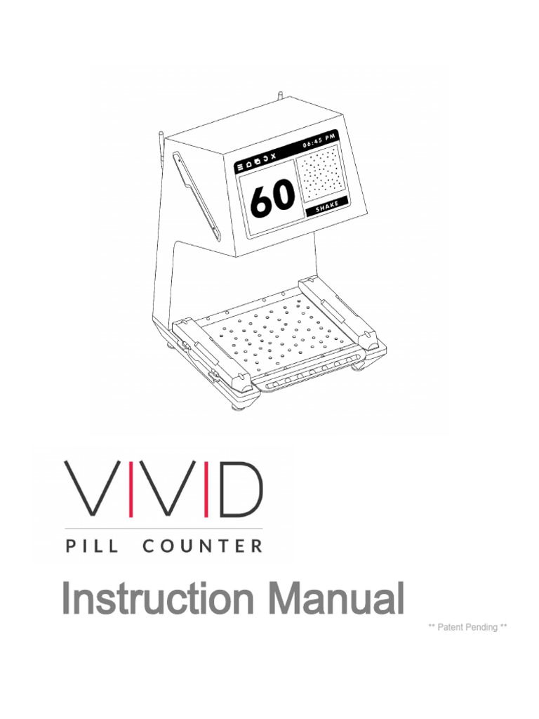 VIVID Pill Counter Instruction Manual | PDF