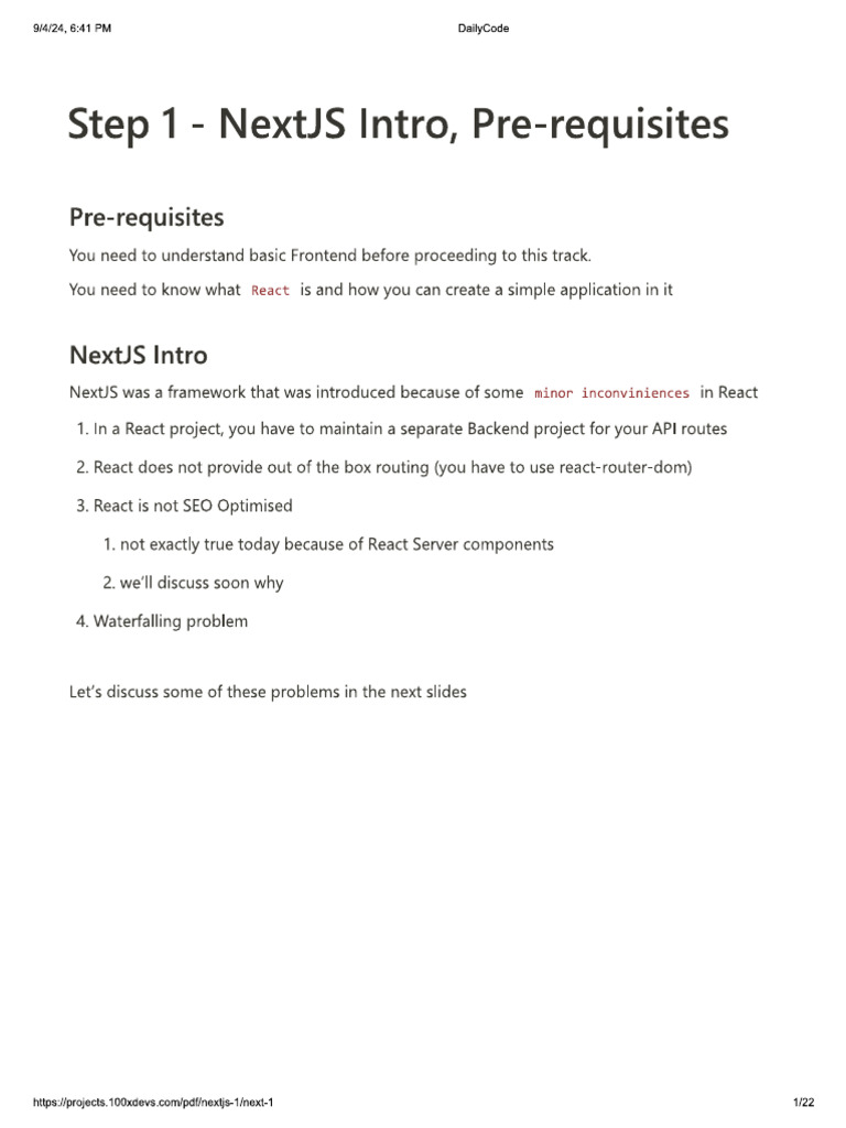 Nextjs 1 | PDF