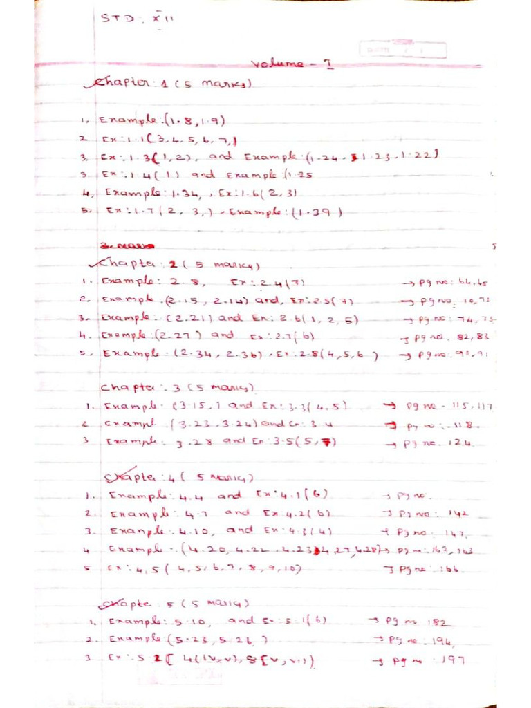 12 TH 5 Marks | PDF