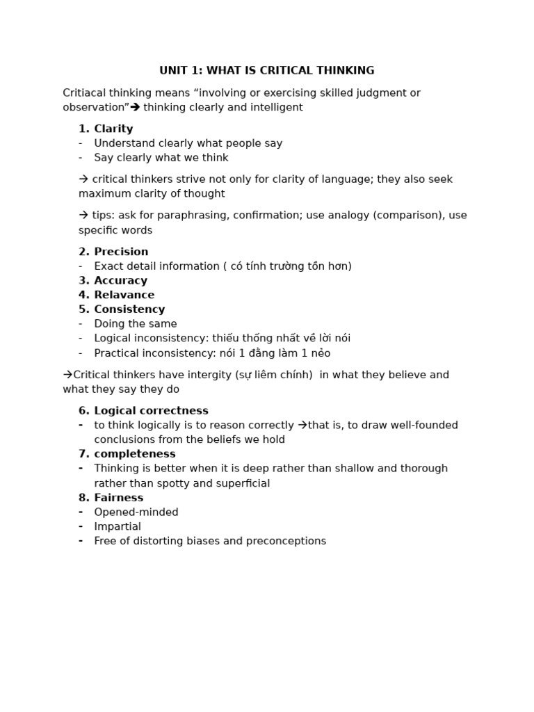 Understanding Critical Thinking Skills | PDF