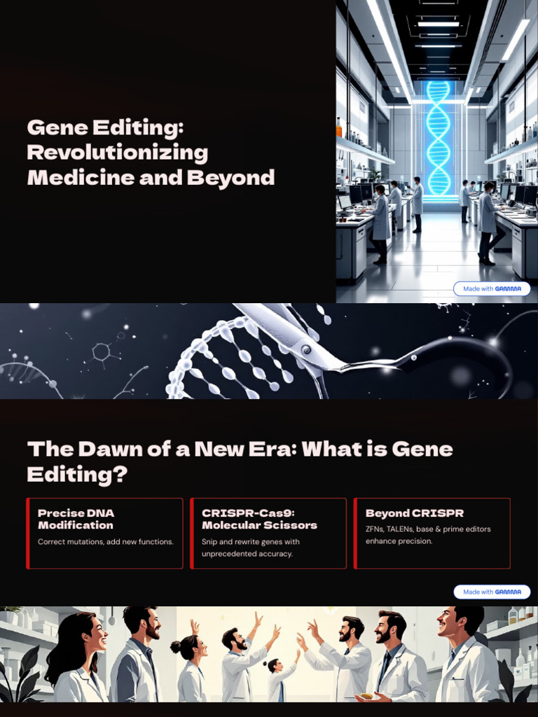 Gene Editing Revolutionizing Medicine and Beyond | PDF | Biology | Medicine
