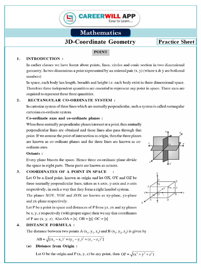Geometry and Vector Analysis Questions | PDF | Geometric Shapes ...
