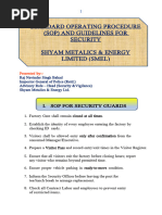 Security Guard SOP and Guidelines | PDF | Security Guard | Firefighter