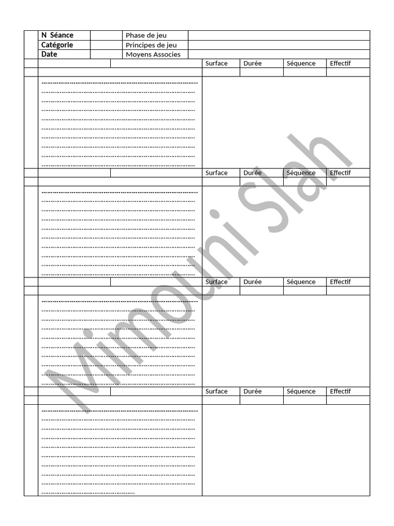 Session Planner | PDF