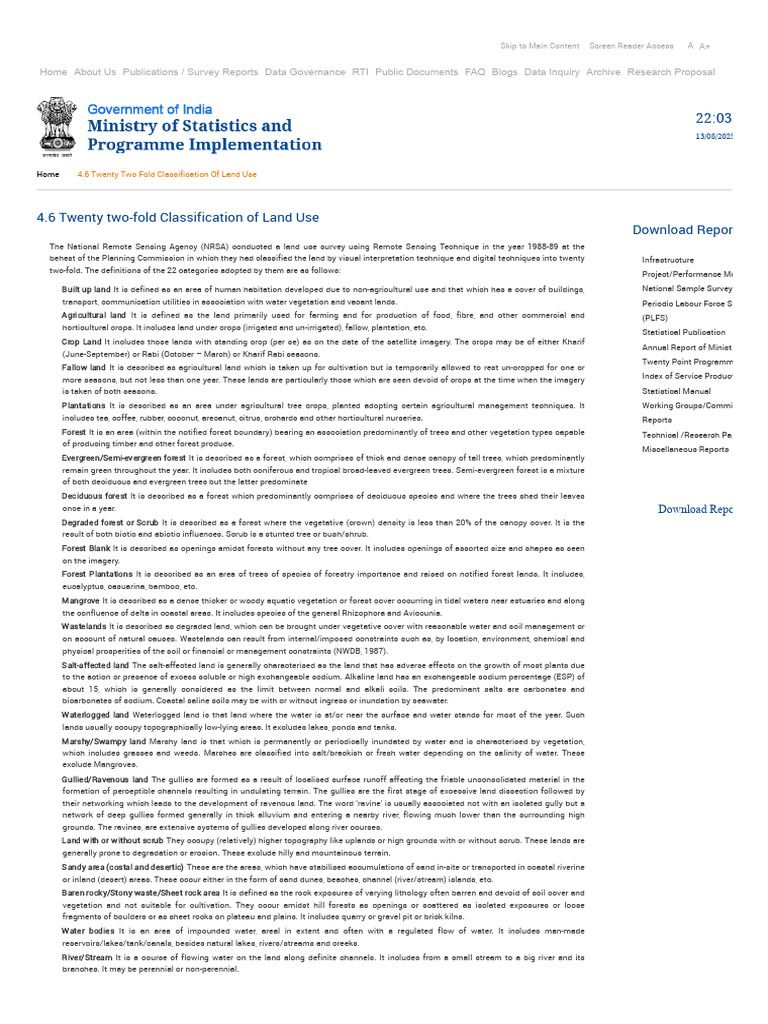 Land Use Classification Overview | PDF | Forests | Stream
