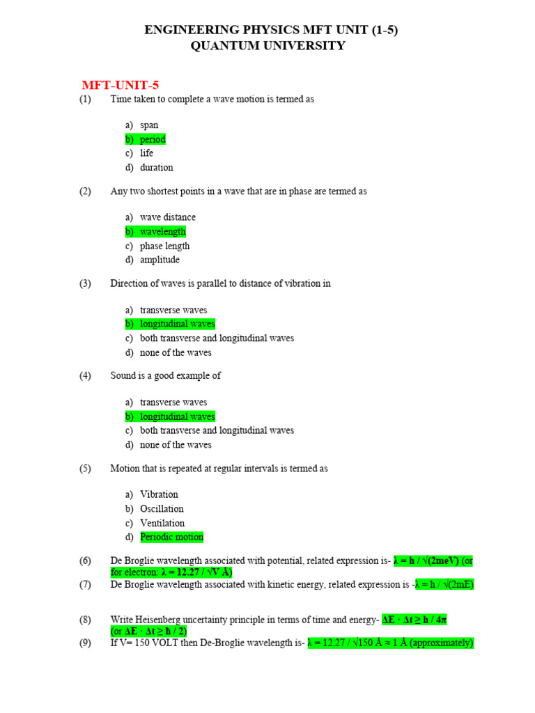 Wave Motion and Quantum Physics Concepts | PDF | Waves | Special Relativity