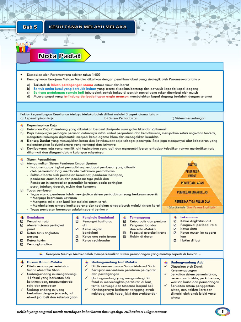 Nota Bab 5 | PDF