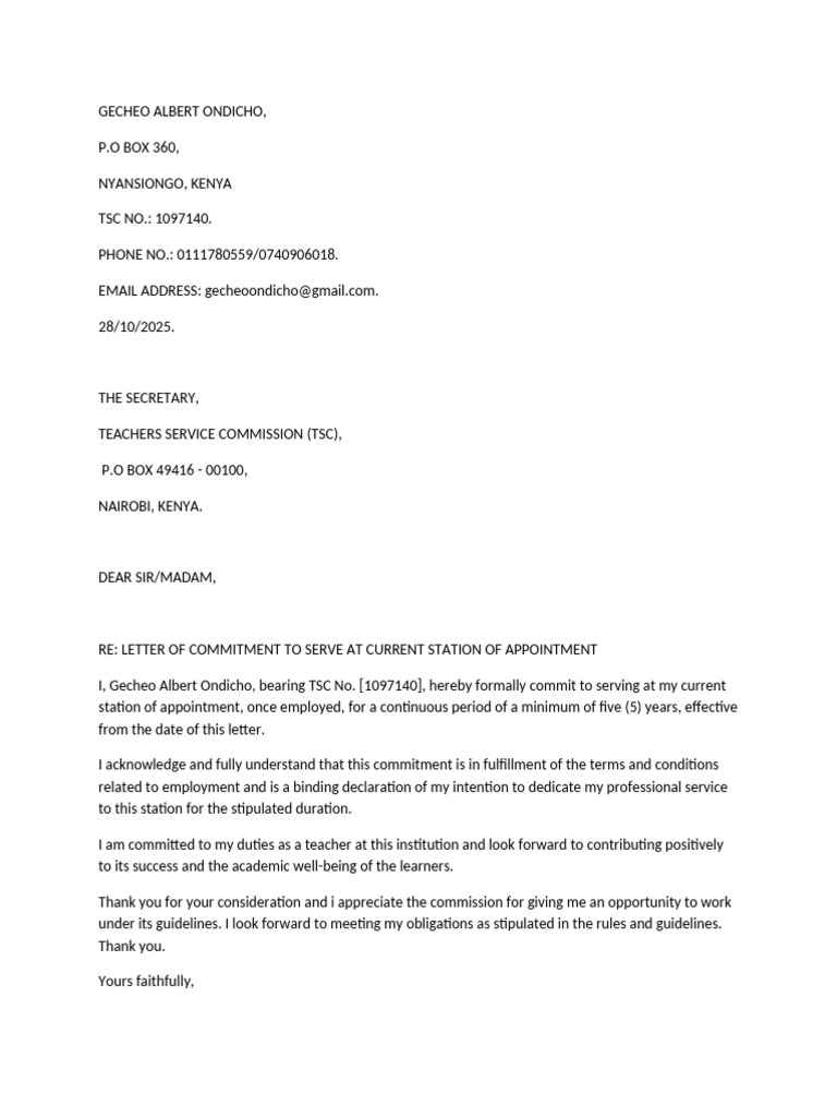Commitment Letter | PDF