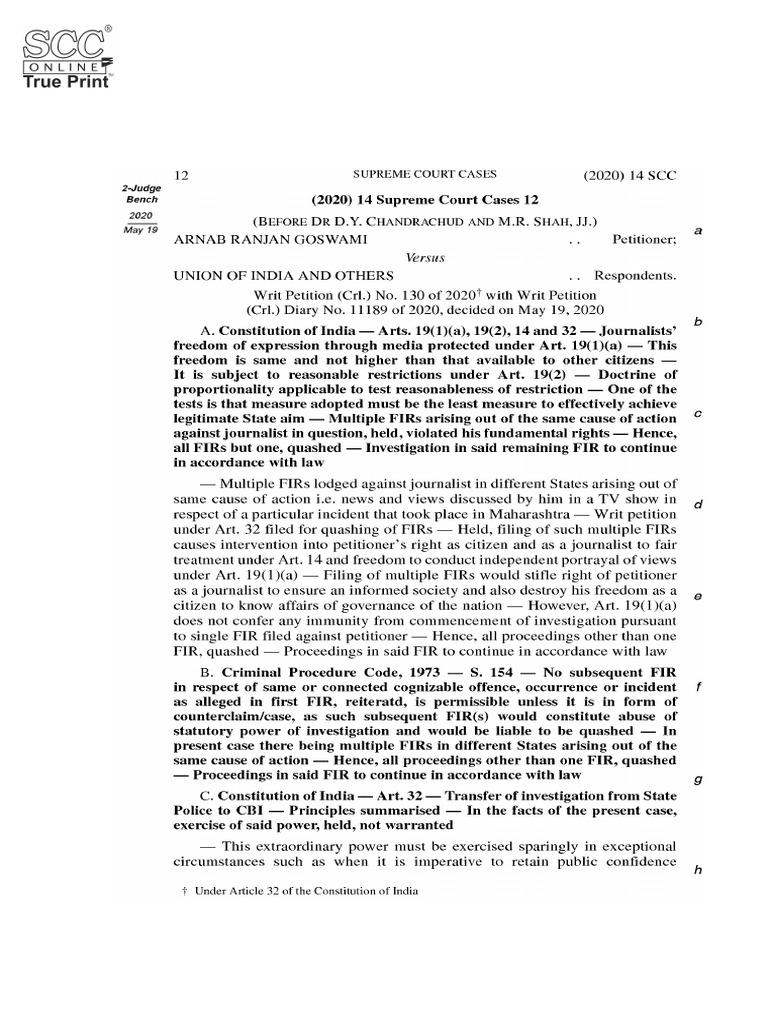Modak Judgment Analysis (2008) SCC 1 | PDF | Buildings And Structures ...