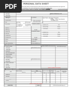 CSC Form 212: Personal Data Sheet 2025 | PDF | Government And ...