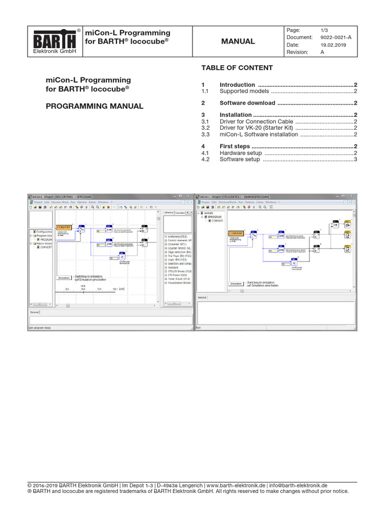 miCon-L Programming Manual for lococube | PDF | Software | Computer ...