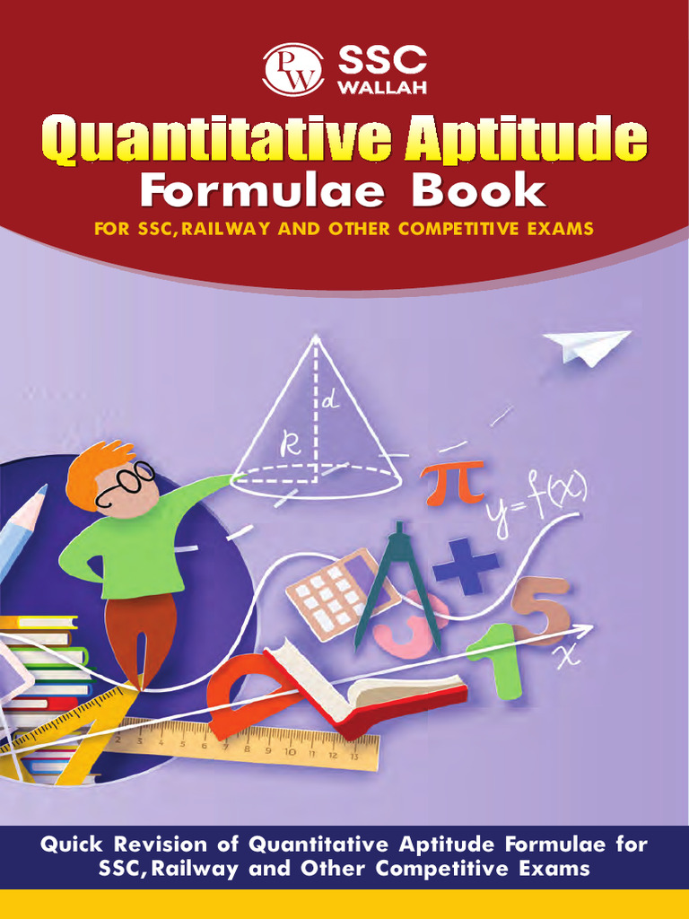 SSC Quantitative Aptitude Formulae Guide | PDF | Numbers | Elementary ...