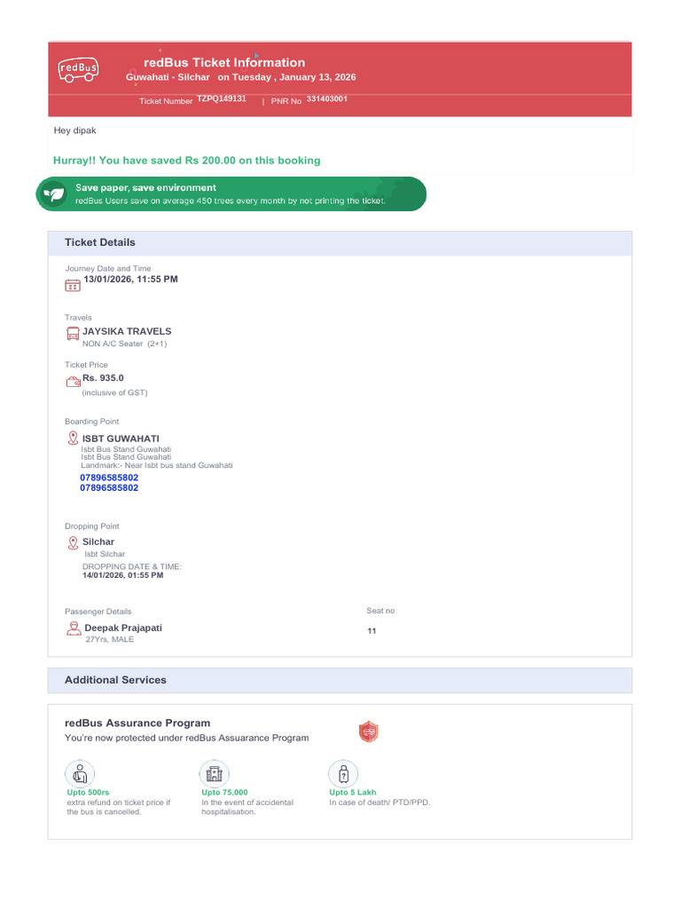 Bus Ticket TUAZ40424205 | PDF | Bus