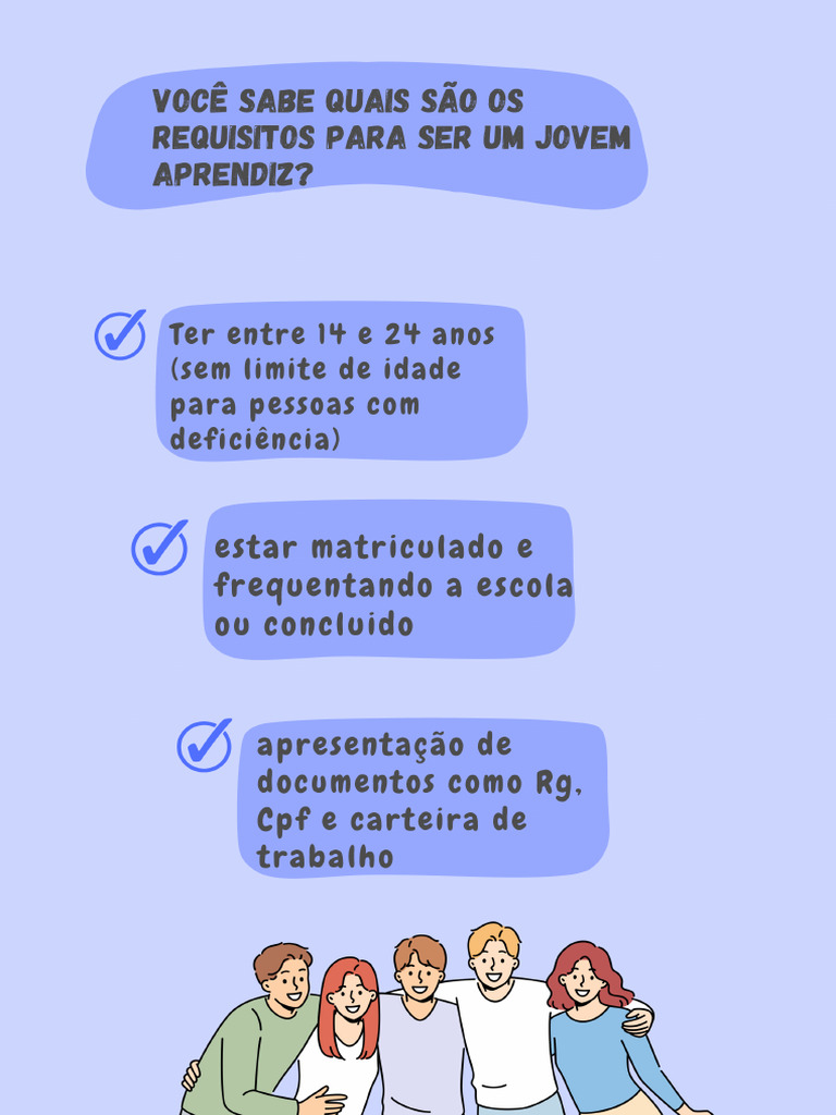Quem Pode Ser Jovem Aprendiz | PDF