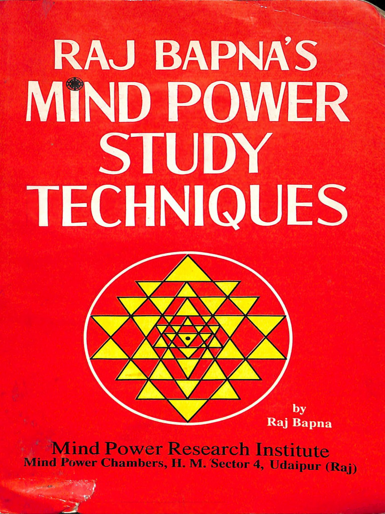 Mind Power Study Techniques - Raj Bapna Text | PDF