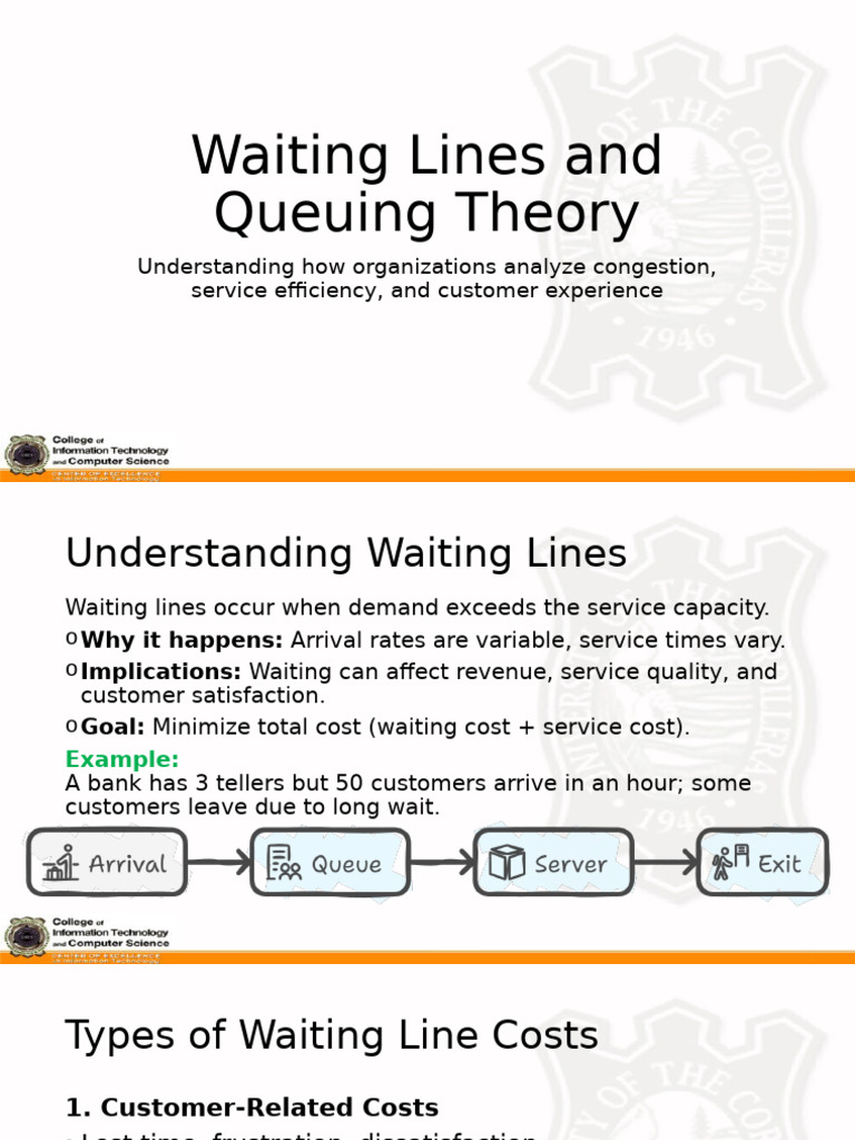 Queuing Theory: Managing Waiting Lines | PDF | Applied Mathematics