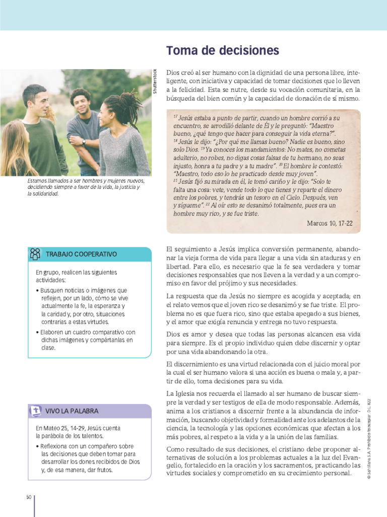Ficha 24 - 2 - Discernir y Decidir | PDF | Fe | Amor