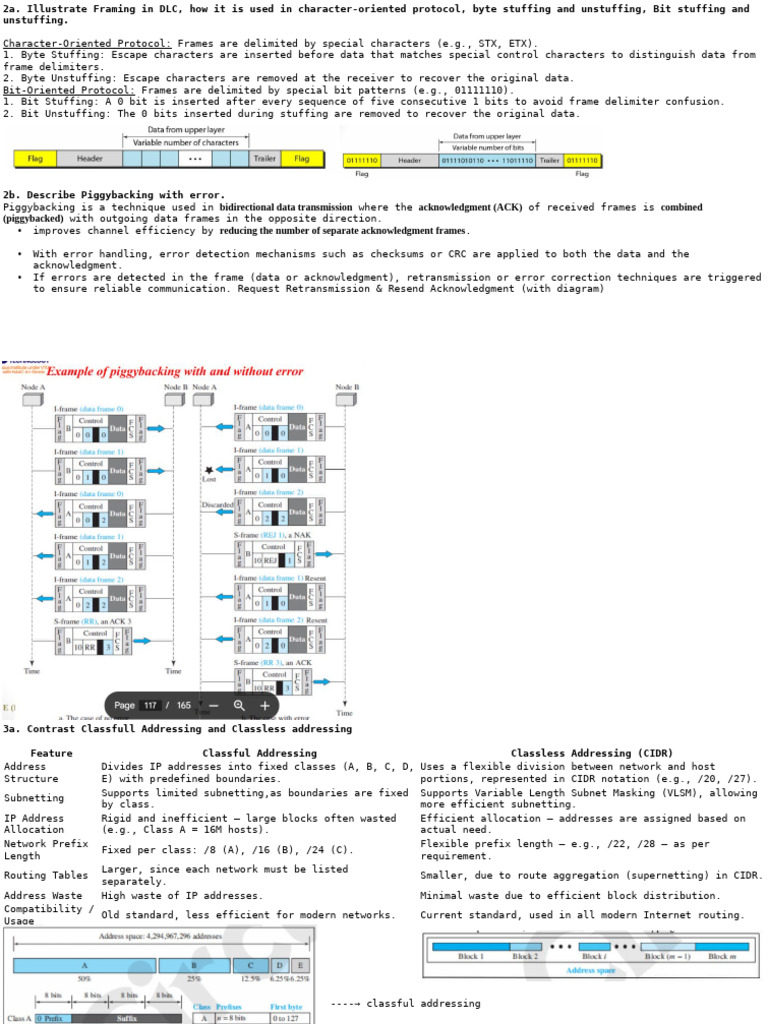 Framing, Addressing, and Protocols Explained | PDF | Computer Network ...