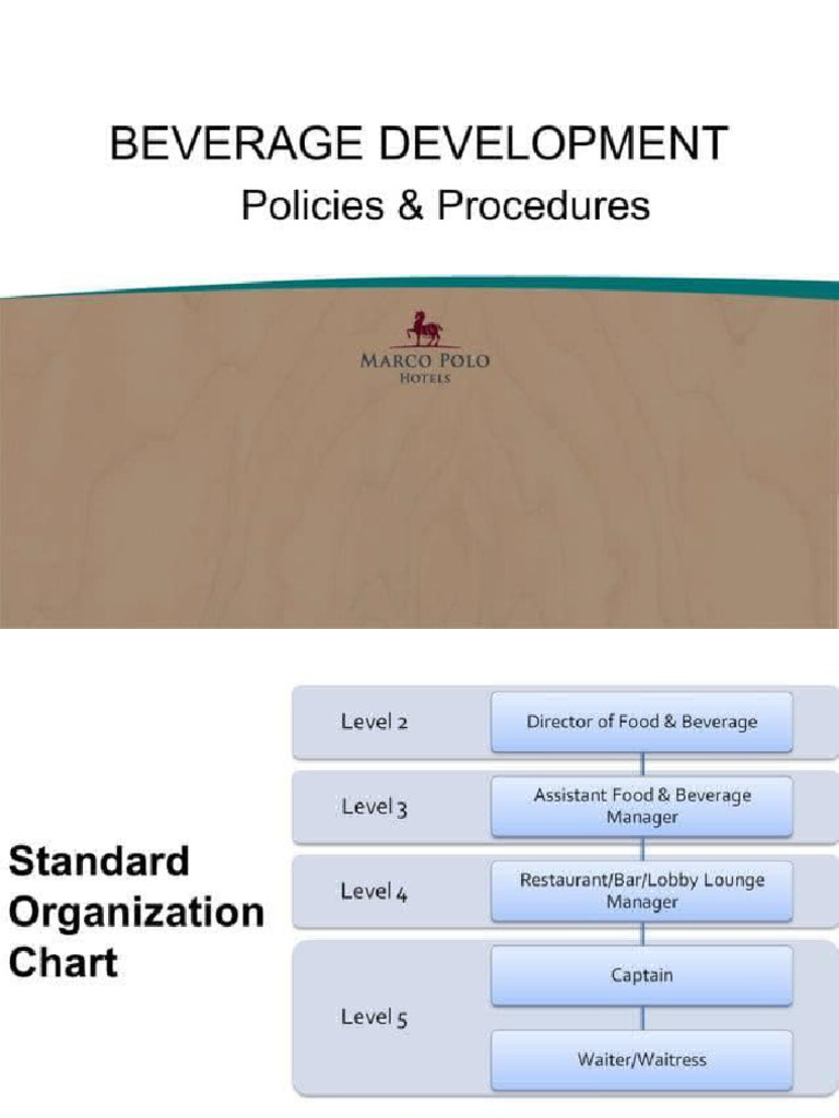Bar and Beverage Operation | PDF