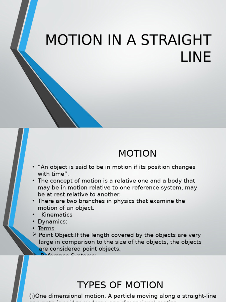 Understanding Motion in Physics | PDF