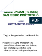 rumus perhitungan return saham