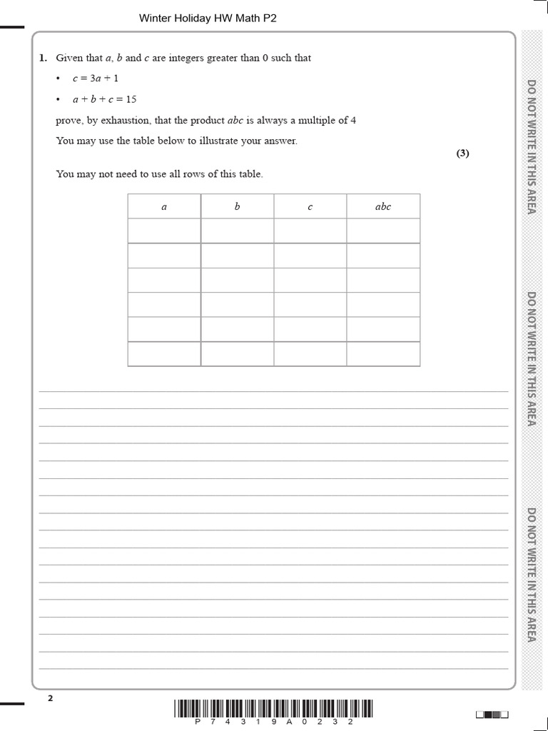Holiday HW Pure Math P2 | PDF | Circle | Mathematical Analysis