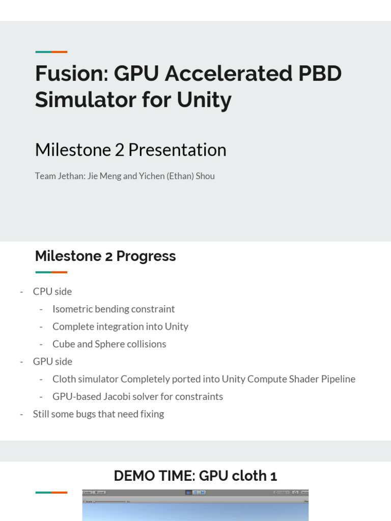CIS 565 GPU Programming Final Project - Milestone 2 | PDF