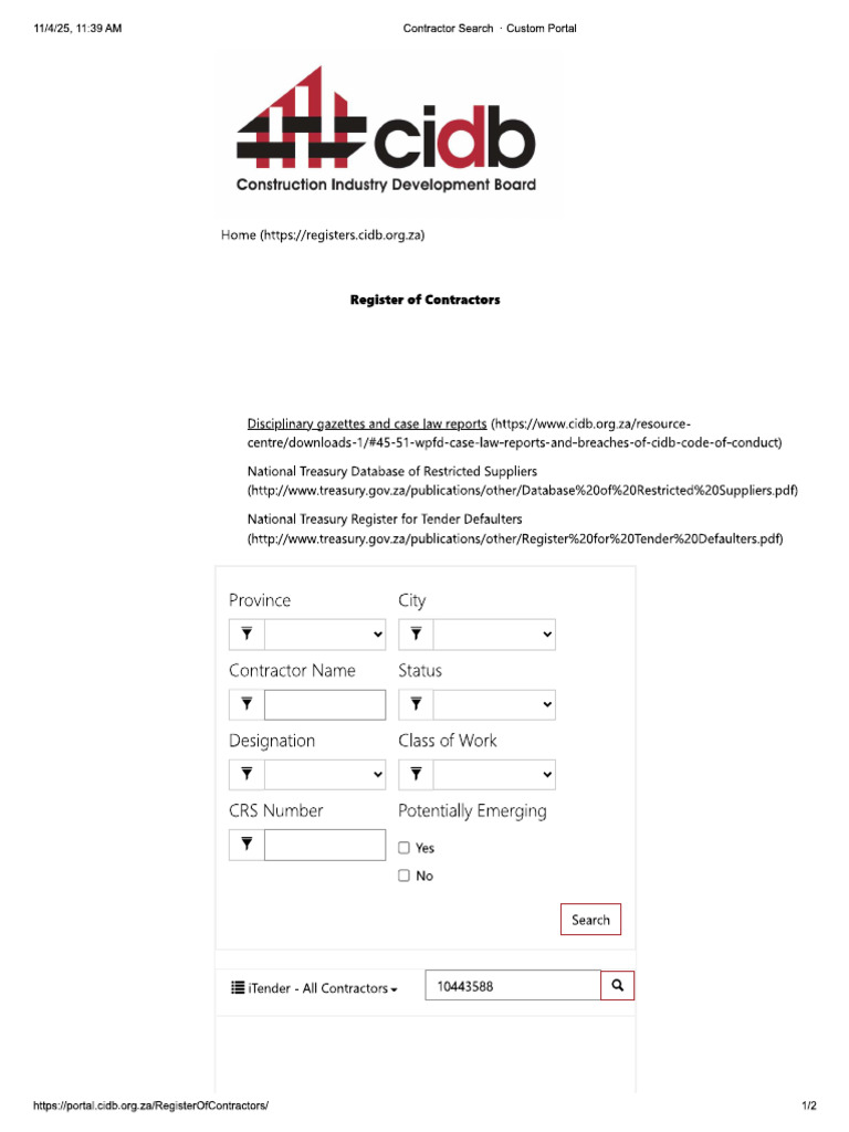 Cidb | PDF