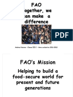 FAO Together, We Can Make A Difference