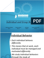 Individual and Group Behavior by Mudur Rahman