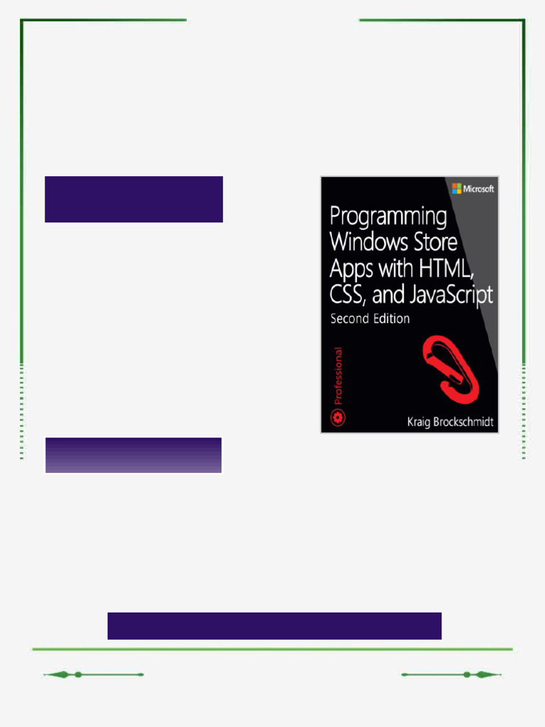 Programming Windows Store Apps With HTML CSS and JavaScript Second ...