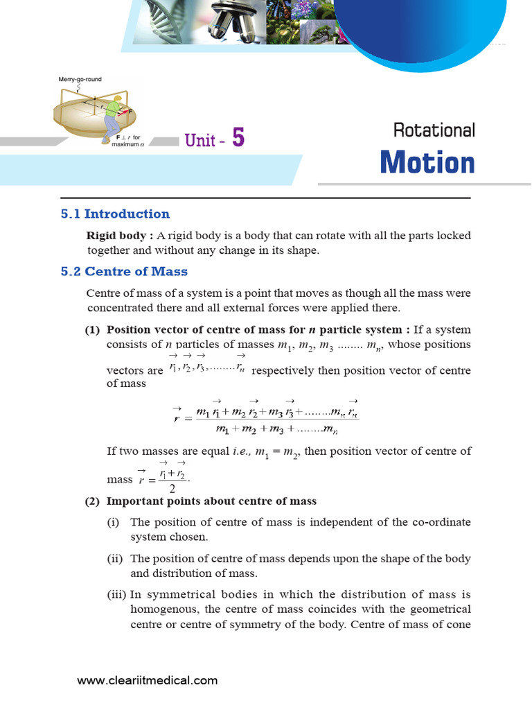 Physics XI: Rigid Body Dynamics Overview | PDF | Rotation Around A ...