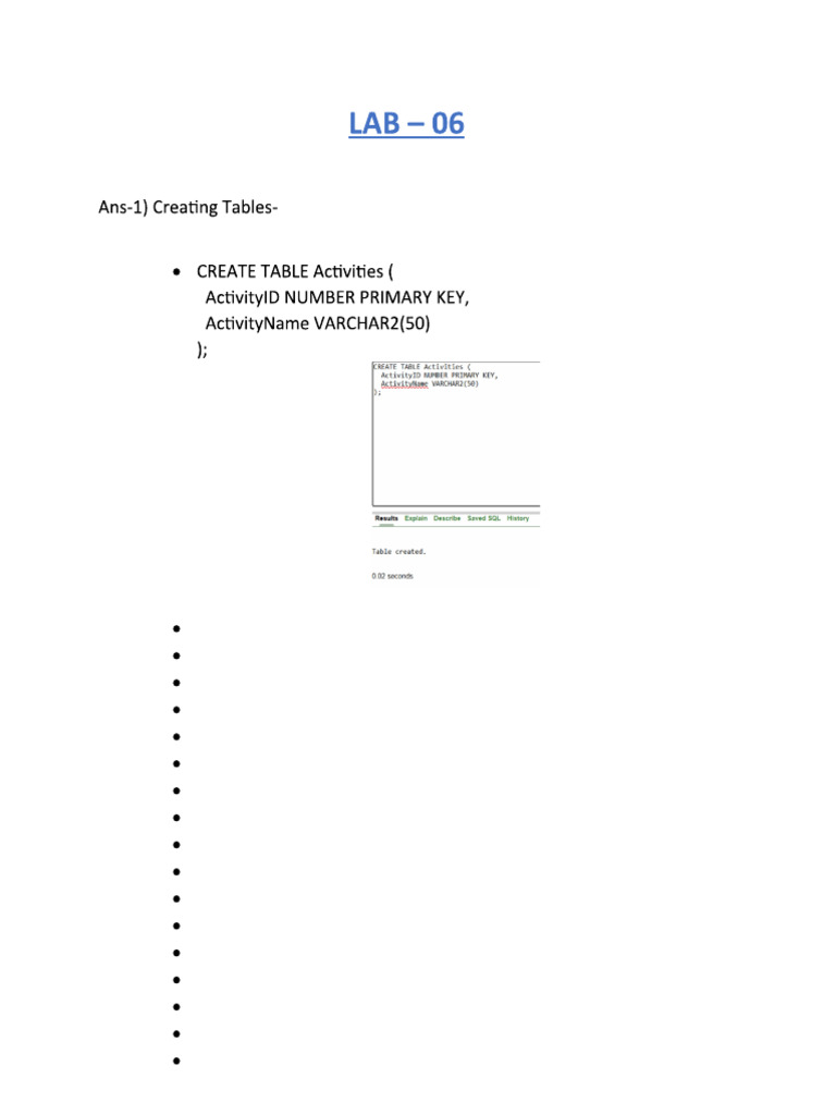 DBMS Lab 6 New | PDF