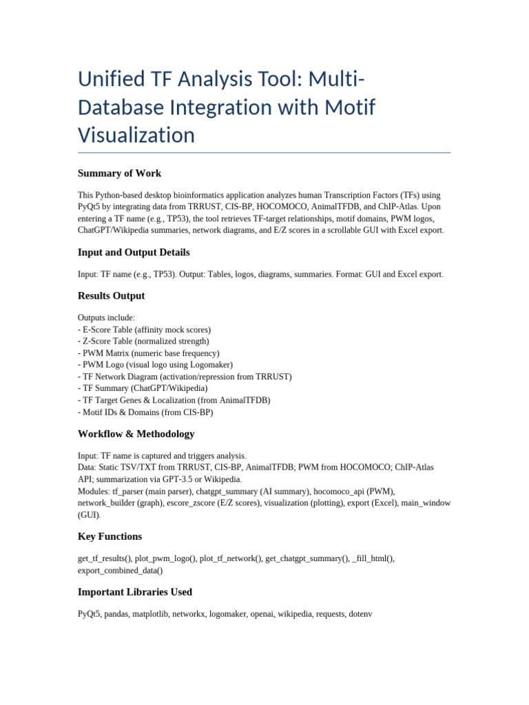 TF Analysis Two Page Compressed | PDF