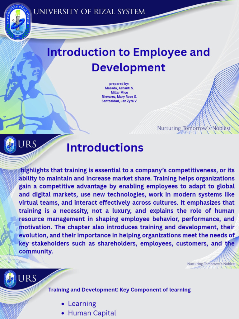 Employee Training and Development Overview | PDF | Learning | Economies