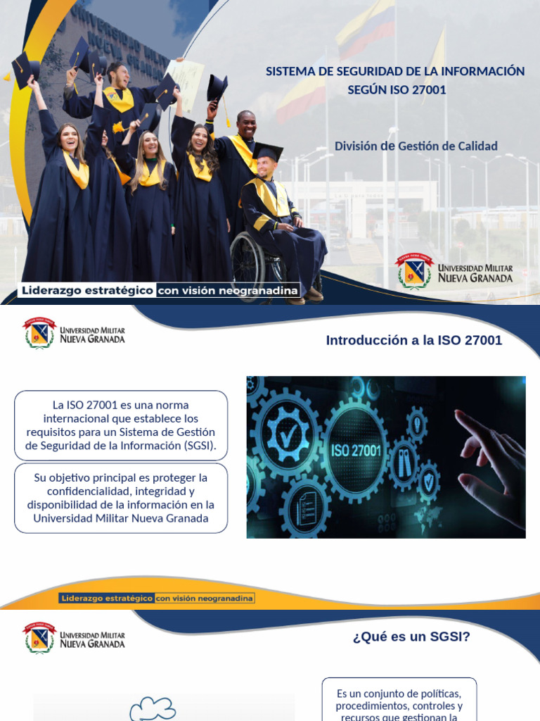 Presentacion SGSI ISO 27001 | PDF | Seguridad | La seguridad informática